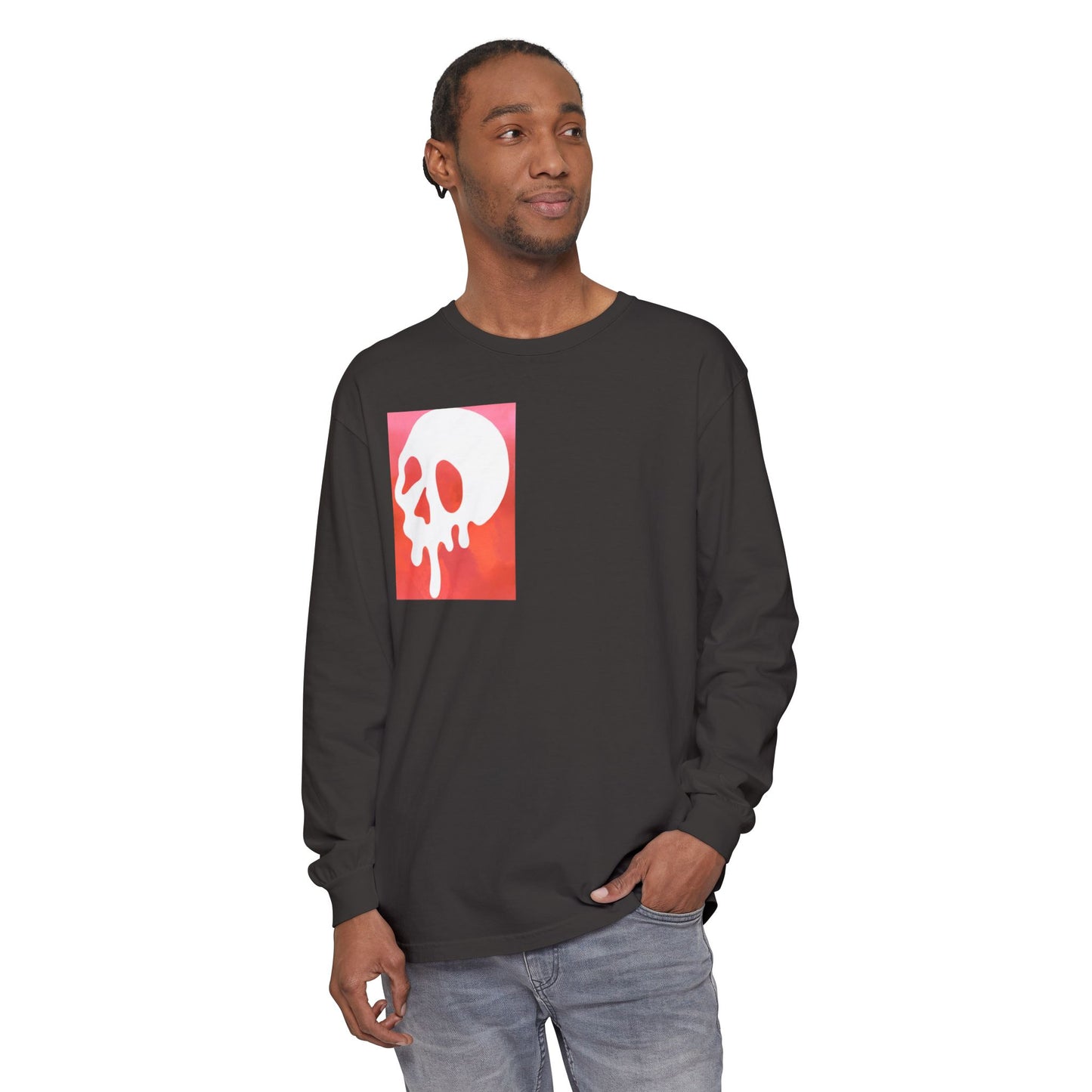 Hype Skull Graphic Long Sleeve Tee