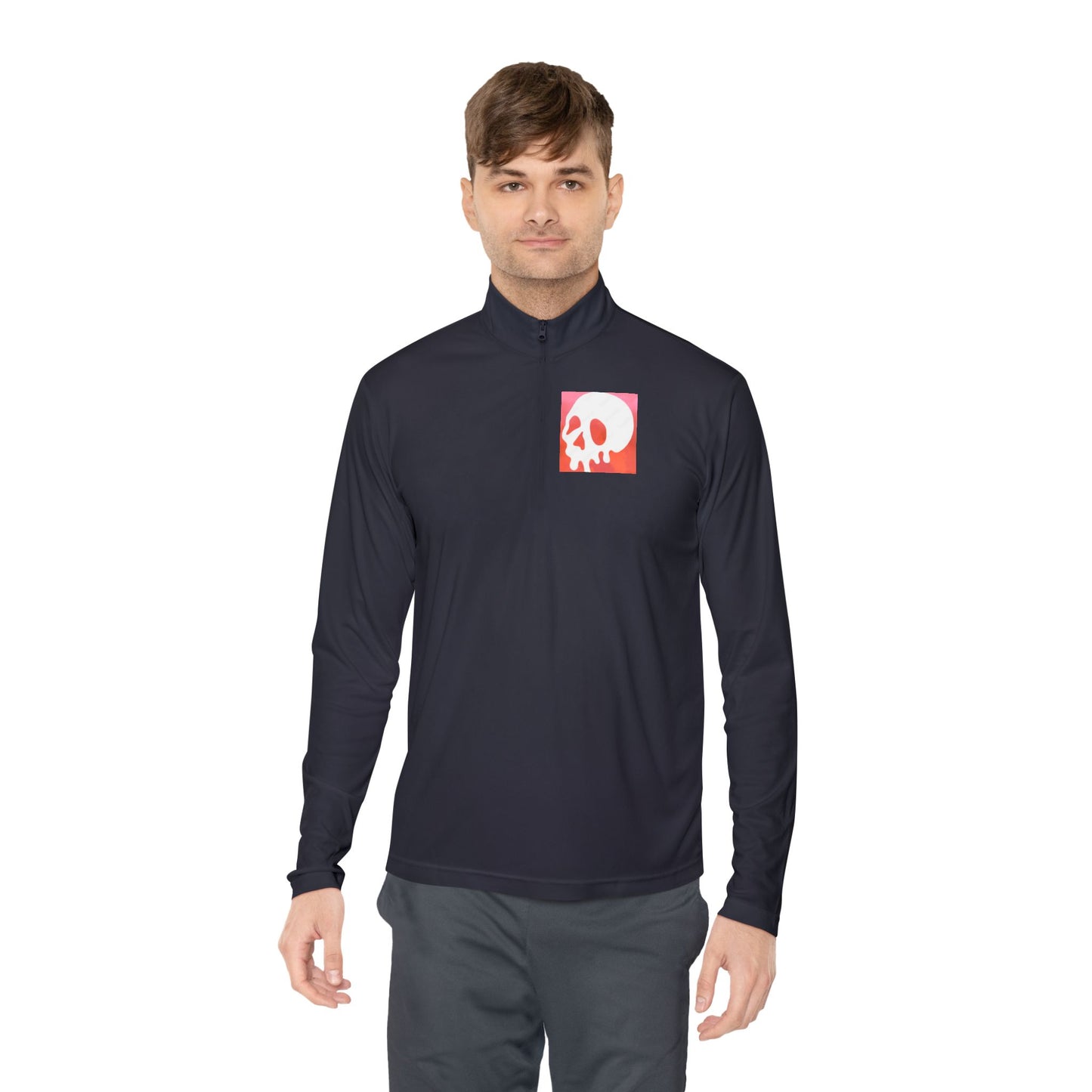Hype Skull Gradient Quarter-Zip Pullover