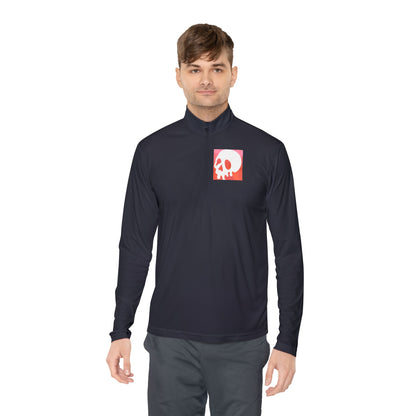 Hype Skull Gradient Quarter-Zip Pullover