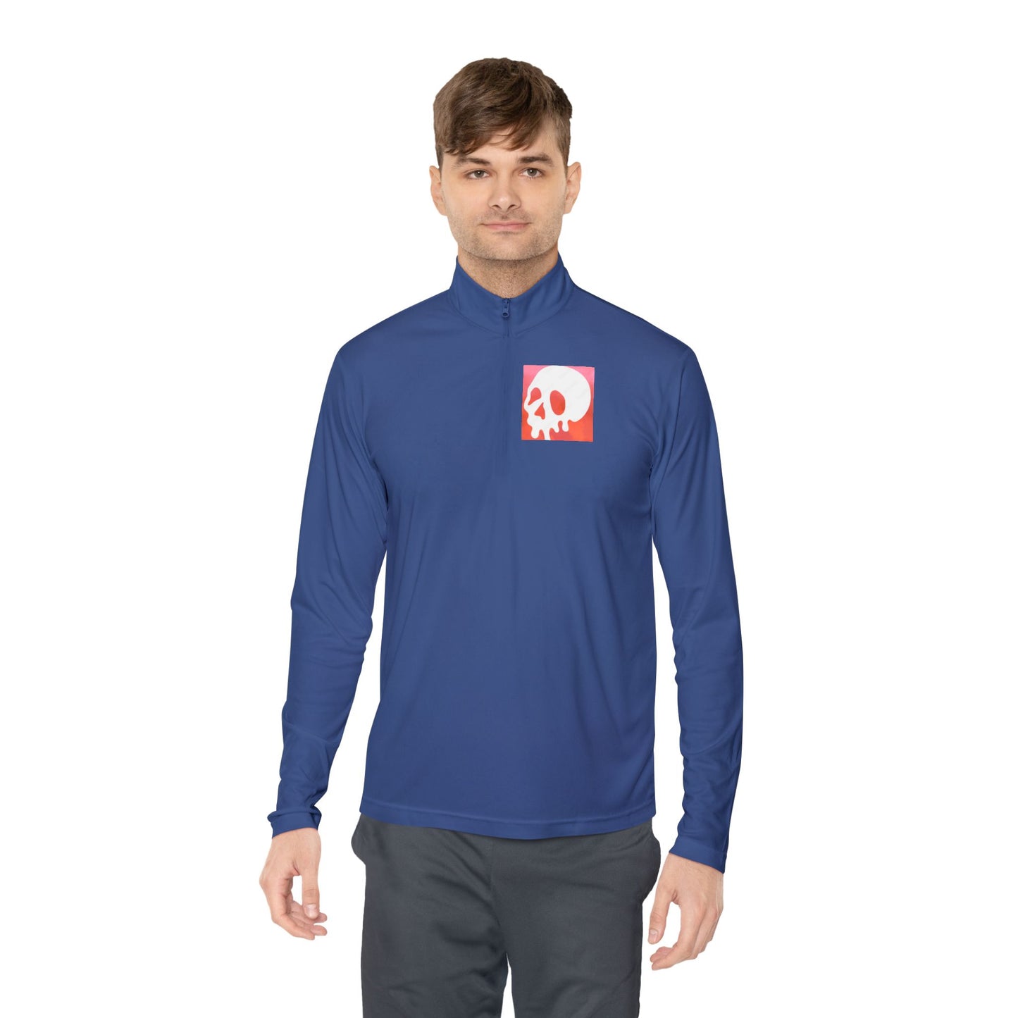 Hype Skull Gradient Quarter-Zip Pullover